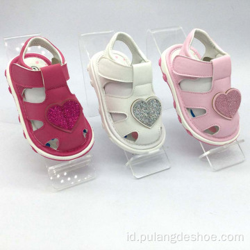 Baru Lucu PU Bayi perempuan Sandal dengan Suara